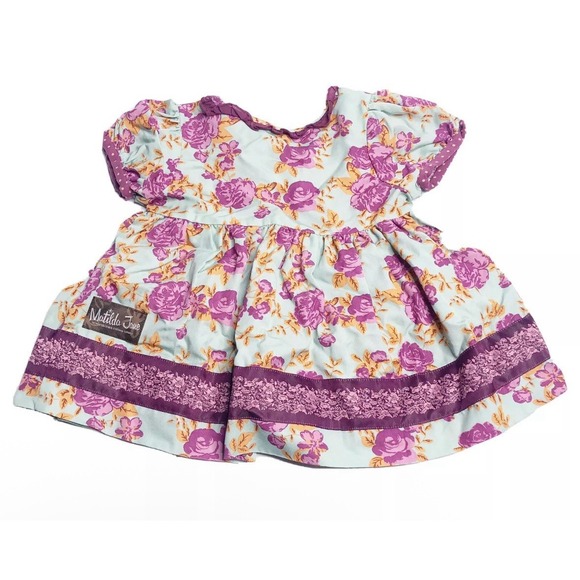 Matilda Jane Girls 4 Secret Fields Lilac Bouquet Wrap Top LA1-133 Summer EUC‎ - Picture 3 of 7